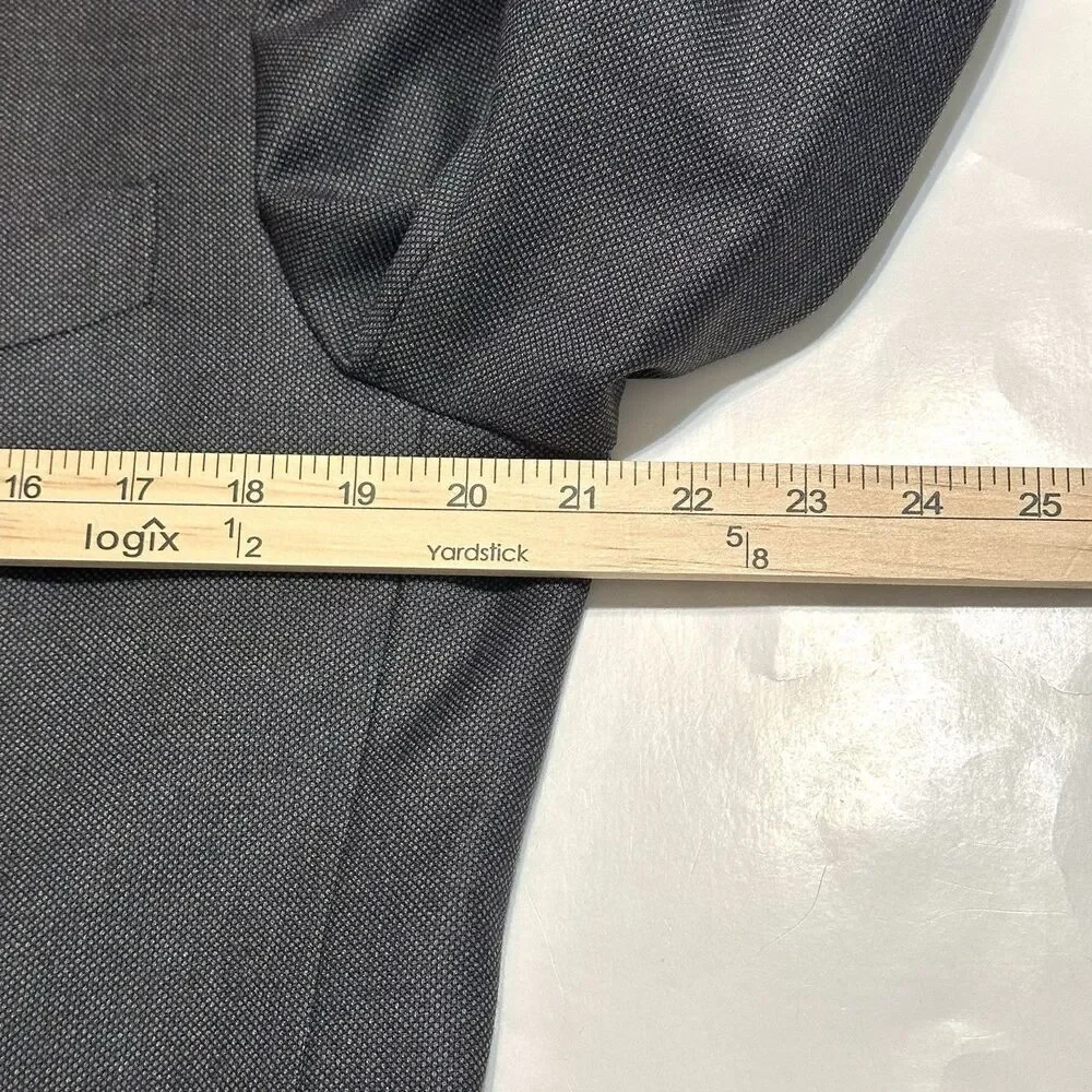 Suitsupply Sienna Canonico Wool Sport Coat Blazer Mens 42R Dark Grey Suit Jacket
